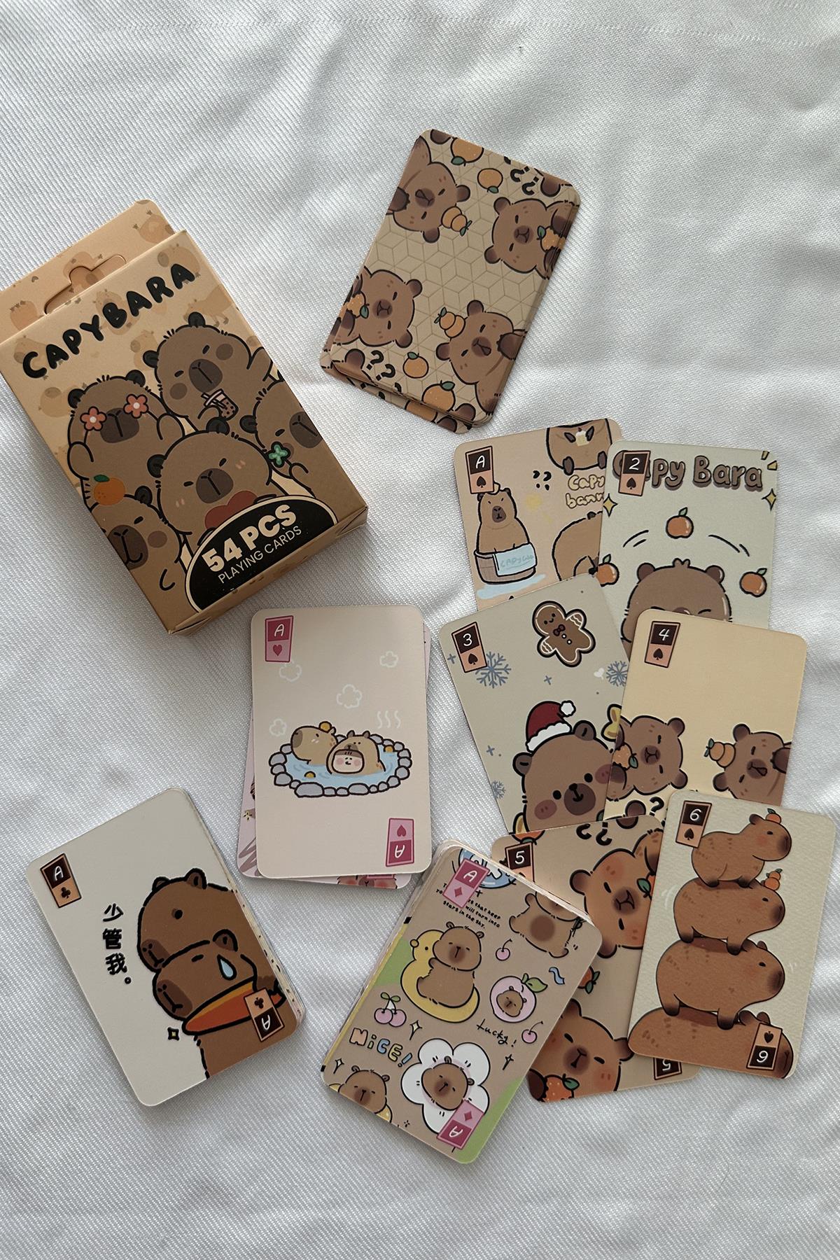 Capybara Desenli İskambil Destesi 