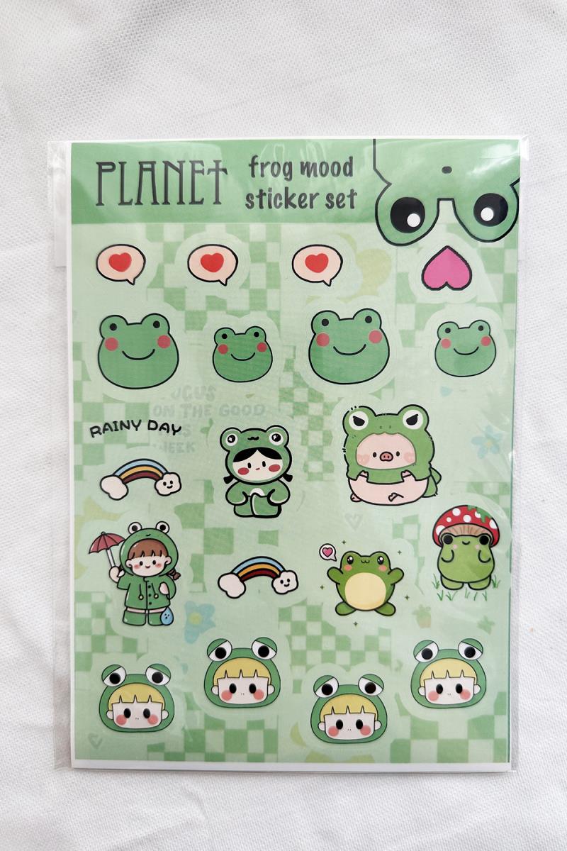 Frog Sticker Seti 